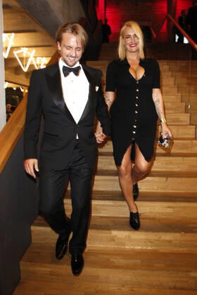 Sarah Connor mit Freund Florian Fischer auf dem Roten Teppich beim Dreamball 2017 im Westhafen Event & Convention Center (WECC) in Berlin. Copyright: xEventpressxGolejewskix