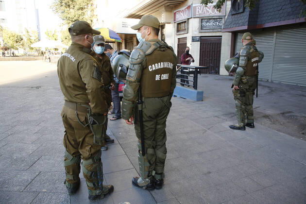Santiago, 26 March 2021 Plaza Italia without protests before the total quarantine Marcelo Hernandez Atonchile, Santiago Chile Aton 497472  Copyright: MARCELOxHERNANDEZ ATONCHILE