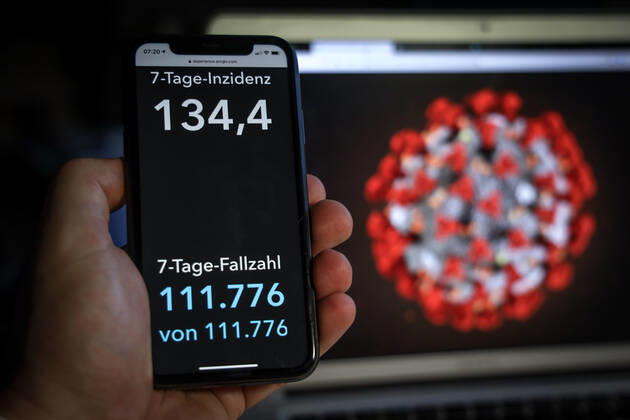 Coronavirus in Deutschland - Covid-19-Dashboard des Robert Koch-Institut 29.03.2021: Robert Koch-Institut: 7-Tage-Inzidenz 134,3. 7-Tage-Fallzahl 111.776.