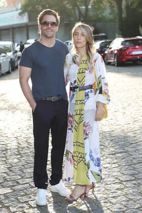 Ken Duken mit Ehefrau Marisa Leonie Bach beim Produzentenfest 2019 im TIPI am Kanzleramt in Berlin. Copyright: xEventpressxFuhrx