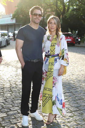 Ken Duken mit Ehefrau Marisa Leonie Bach beim Produzentenfest 2019 im TIPI am Kanzleramt in Berlin. Copyright: xEventpressxFuhrx