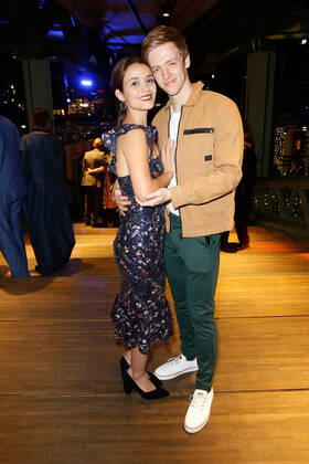 Timur Bartels mit Freundin Michelle Math auf der Party nach der Verleihung des Deutschen Schauspielpreises 2019 im Bikinihaus in Berlin. Copyright: xEventpressxGolejewskix