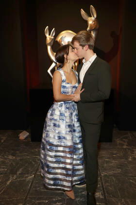 Timur Bartels mit Freundin Michelle Math Tribute to Bambi im Kurhaus und Casino Baden-Baden Copyright: xEventpressxFuhrx