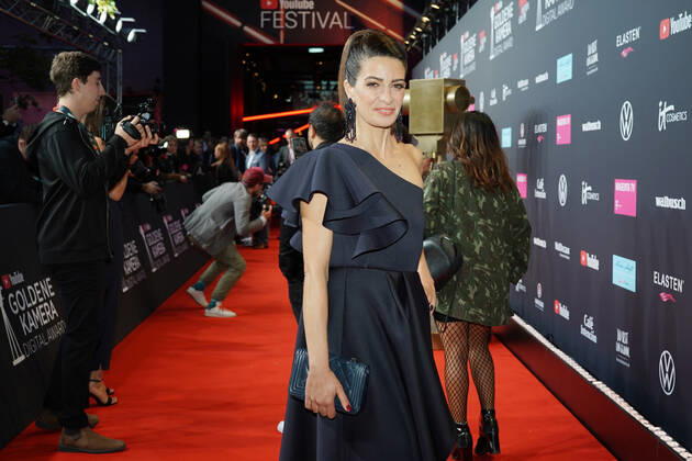 Linda Zervakis bei der Verleihung des YouTube GOLDENE KAMERA Digital Award 2019 im Kraftwerk Berlin. Copyright: xEventpressx