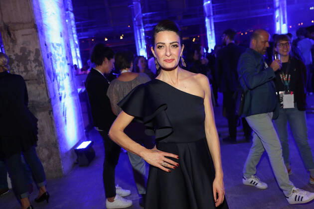 Linda Zervakis bei der Verleihung des YouTube GOLDENE KAMERA Digital Award 2019 im Kraftwerk Berlin. Copyright: xEventpressx