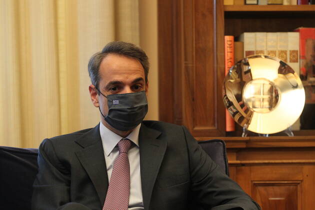 March 31, 2021, Athens, Greece: Prime Minister Kyriakos Mitsotakis Wednesday presented the key principles of the so-called National Recovery and Resilience Plan for the day after the coronavirus pandemic. Mitsotakis said the plan Ã¢â‚¬ dubbed Greece 2.0 Ã¢â‚¬ consists of 170 projects, investments and reforms. It will mobilize 57 billion euros and is expected to add up to seven percentage points to GDP on a six-year horizon, on top of the natural growth rate of GreeceÃ¢â‚¬â ¢s economy, and create 200,000 jobs. Athens Greece - ZUMAv62_ 20210331_zaf_v62_011 Copyright: xAristidisxVafeiadakisx