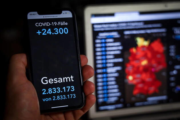 Coronavirus in Deutschland - Covid-19-Dashboard des Robert Koch-Institut 01.04.2021: Robert Koch-Institut: COVID-19-Fälle 2.833.173. Zugang um 24.300 gegenüber dem Vortag.