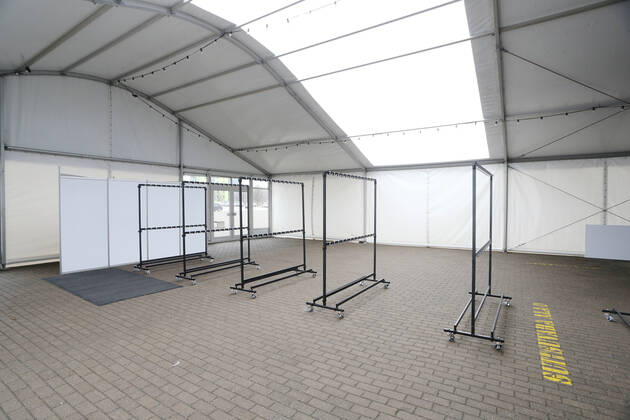 31.03.2021, Tartu Preparations for the covid-19 vaccination center to be built in the Tartu A Le Coq sports building have been completed. Photo Sille Annuk, Tartu PM Tartu Tartumaa Estonia 1SA31MAR21A1  Copyright: xSILLExANNUKx
