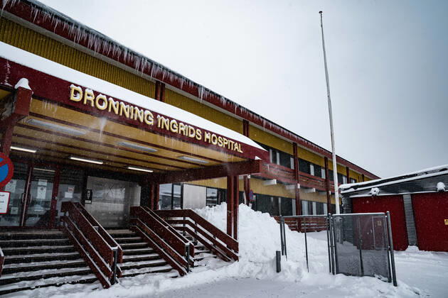 Dronning Ingrids Hospital, Dronning Ingridip Napparsimavissua, i Nuuk, fredag den 2. april 2021.. , Nuuk Denmark Copyright: RitzauxScanpix EmilxHelmsx cop102 spdk20210402-171424-L