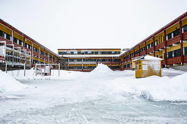 Dronning Ingrids Hospital, Dronning Ingridip Napparsimavissua, i Nuuk, fredag den 2. april 2021.. , Nuuk Denmark Copyright: RitzauxScanpix EmilxHelmsx cop102 spdk20210402-171442-L