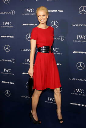 Franziska Knuppe - 10th Laureus Media Award in Berlin, Germany on 12.11.2014 Copyright: xJamesxColdreyx