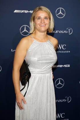 Verena Monika Bentele - 10th Laureus Media Award in Berlin, Germany on 12.11.2014 Copyright: xJamesxColdreyx