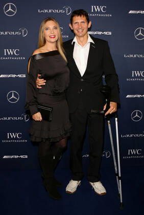 Michael Teuber mit Ehefrau Susanne - 10th Laureus Media Award in Berlin, Germany on 12.11.2014 Copyright: xJamesxColdreyx