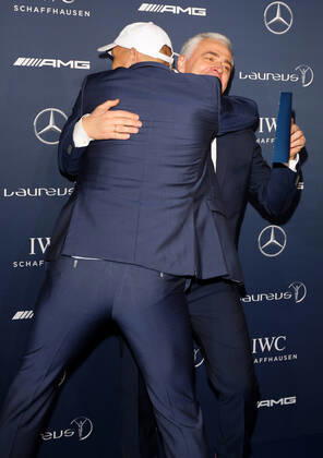 Axel Schulz und Andreas von Thien - 10th Laureus Media Award in Berlin, Germany on 12.11.2014 Copyright: xJamesxColdreyx