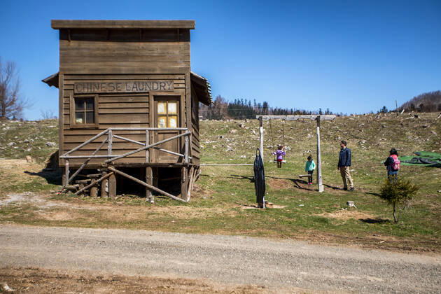 The famous cowboy village Roswell, located in the Municipality of Fužine, opened its doors to visitors The village of Roswell, where the film Winnetou was filmed, opened its doors to visitors in Fuzine, Croatia on April 24, 2021. NelxPavletic PIXSELL