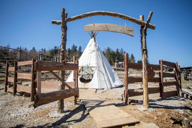 The famous cowboy village Roswell, located in the Municipality of Fužine, opened its doors to visitors The village of Roswell, where the film Winnetou was filmed, opened its doors to visitors in Fuzine, Croatia on April 24, 2021. NelxPavletic PIXSELL