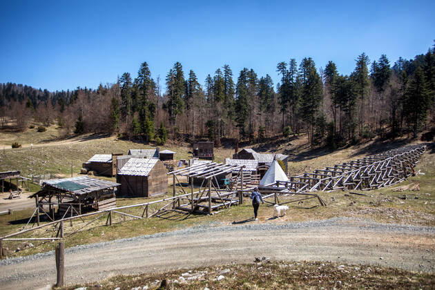 The famous cowboy village Roswell, located in the Municipality of Fužine, opened its doors to visitors The village of Roswell, where the film Winnetou was filmed, opened its doors to visitors in Fuzine, Croatia on April 24, 2021. NelxPavletic PIXSELL