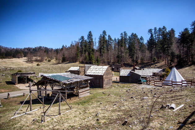 The famous cowboy village Roswell, located in the Municipality of Fužine, opened its doors to visitors The village of Roswell, where the film Winnetou was filmed, opened its doors to visitors in Fuzine, Croatia on April 24, 2021. NelxPavletic PIXSELL