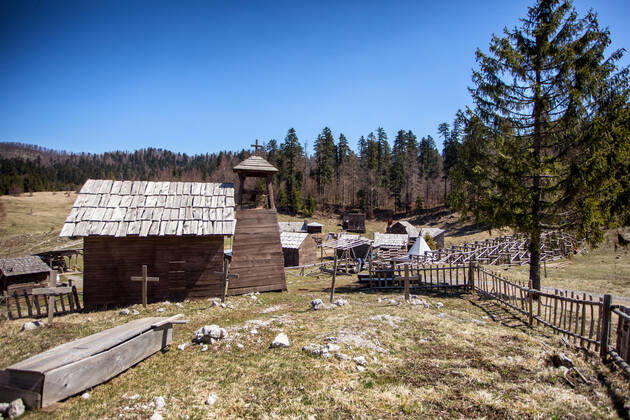 The famous cowboy village Roswell, located in the Municipality of Fužine, opened its doors to visitors The village of Roswell, where the film Winnetou was filmed, opened its doors to visitors in Fuzine, Croatia on April 24, 2021. NelxPavletic PIXSELL
