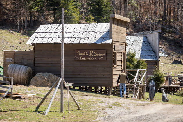 The famous cowboy village Roswell, located in the Municipality of Fužine, opened its doors to visitors The village of Roswell, where the film Winnetou was filmed, opened its doors to visitors in Fuzine, Croatia on April 24, 2021. NelxPavletic PIXSELL