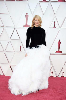 April 25, 2021, Los Angeles, California, USA: Actress LAURA DERN arrives on the red carpet of The 93rd Oscars at Union Station. Los Angeles USA - ZUMA 20210425_mda_z03_251 Copyright: xMattxPetitx