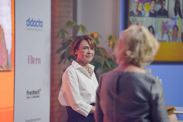 Verleihung des deutschen KITA Preis 2021 Aktuell, 09.06.2021, Berlin, DKJS-Schirmherrin Elke Buedenbender im Portrait bei der Verleihung des Deutschen KITA Preis 2021 Berlin Berlin Deutschland