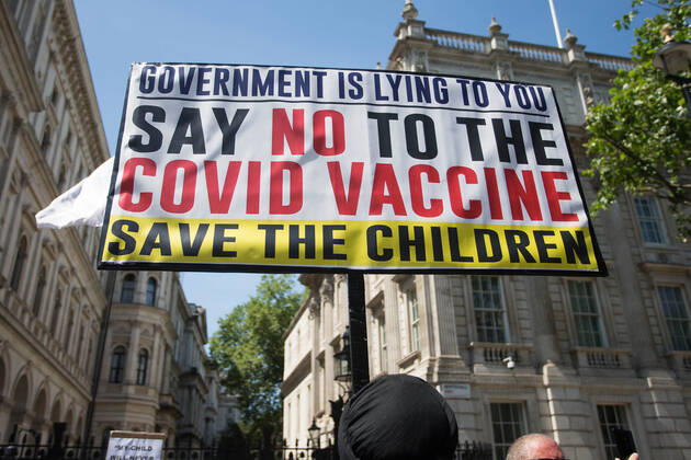 14 06 2021. London, United Kingdom. Anti Lockdown Protest Westminster. Copyright: xMartynxWheatleyx xParsonsxMediax PAR-7361-0029