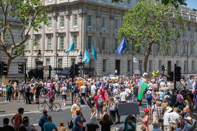 14 06 2021. London, United Kingdom. Anti Lockdown Protest Westminster. Copyright: xMartynxWheatleyx xParsonsxMediax PAR-7361-0032