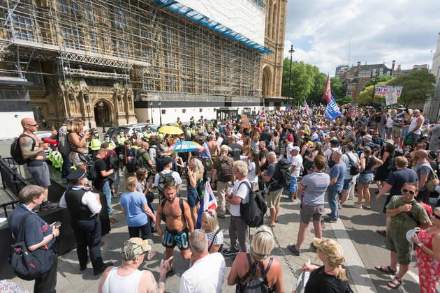 14 06 2021. London, United Kingdom. Anti Lockdown Protest Westminster. Copyright: xMartynxWheatleyx xParsonsxMediax PAR-7361-0033