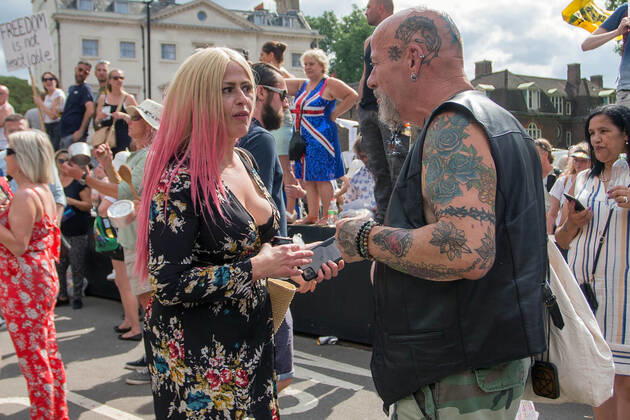 14 06 2021. London, United Kingdom. Anti Lockdown Protest Westminster. Copyright: xMartynxWheatleyx xParsonsxMediax PAR-7361-0035