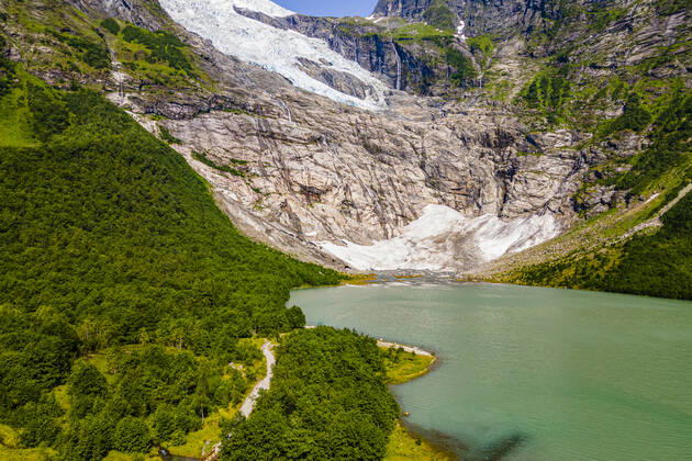 Boyabreen glacier in Jostedalsbreen National Park RUNF04387
