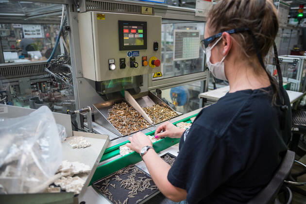 A part of a production plant of the Schneider Electric company is seen on June 17, 2021, in Pisek, Czech Republic. The multinational company manufactures electrical machines, devices and electronic equipment. (CTKxPhoto PetrxSkrivanek) CTKPhotoP2021061804191 SKR_006