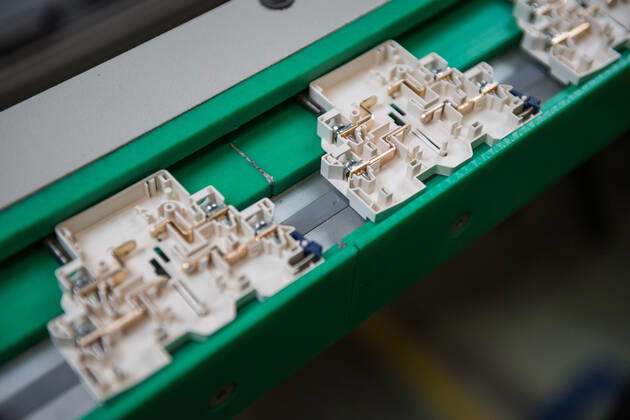 A part of a production plant of the Schneider Electric company is seen on June 17, 2021, in Pisek, Czech Republic. The multinational company manufactures electrical machines, devices and electronic equipment. (CTKxPhoto PetrxSkrivanek) CTKPhotoP2021061804204 SKR_008