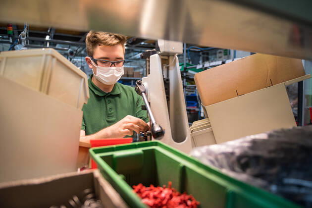 A part of a production plant of the Schneider Electric company is seen on June 17, 2021, in Pisek, Czech Republic. The multinational company manufactures electrical machines, devices and electronic equipment. (CTKxPhoto PetrxSkrivanek) CTKPhotoP2021061804209 SKR_010