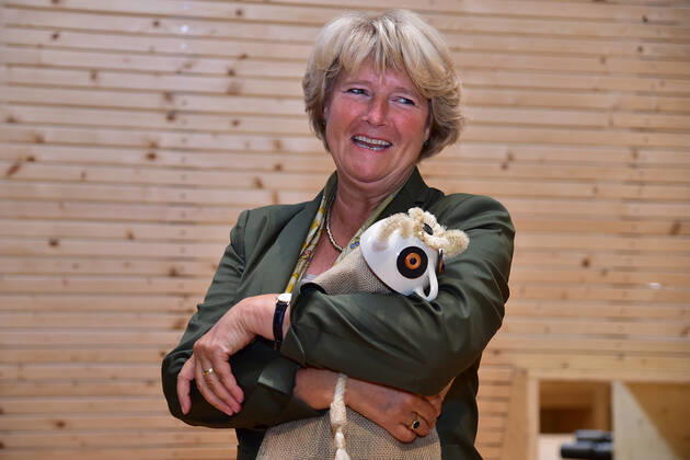 Eröffnung ANOHA im Jüdischen Museum Berlin Prof. Monika Grütters, MdB Kulturministerin, mit Lieblingsstofftier Katta, Lemur PK zur Eröffnung der Kinderwelt ANOHA im Jüdischen Museum in Berlin am 23.06.2021