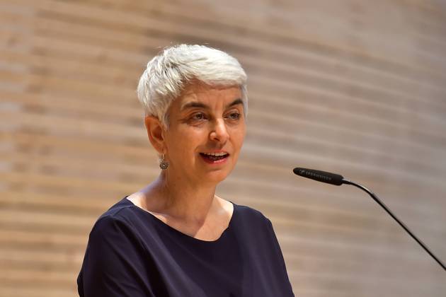 Eröffnung ANOHA im Jüdischen Museum Berlin Hetty Berg, Direktorin des Jüdischen Museum Berlin, PK zur Eröffnung der Kinderwelt ANOHA im Jüdischen Museum in Berlin am 23.06.2021