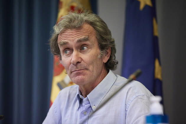 The director of the Centre for Coordination of Alerts and Health Emergencies, Fernando Simon, during a conference to report on the Covid-19 pandemic, 28 June 2021, at the Ministry of Health, Madrid, (Spain). According to the latest updates, the incidence has registered its fourth consecutive increase, rising by five points to 100 cases per 100,000 inhabitants. The incidence of the pandemic is now at 100 cases per 100,000 inhabitants. 28 JUNE 2021 LagenciaEP PRESS J. Hellin. POOL 06 28 2021 Madrid Madrid Spain Copyright: xLagenciaEPxPRESS J.xHellin.xPOOLx 3814075