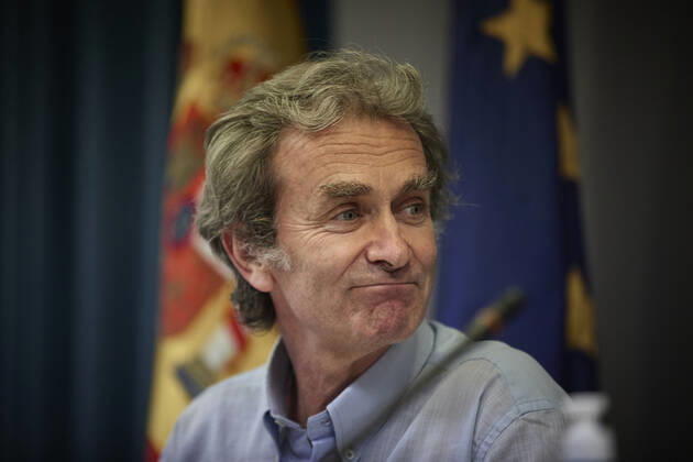 The director of the Centre for Coordination of Alerts and Health Emergencies, Fernando Simon, during a conference to report on the Covid-19 pandemic, 28 June 2021, at the Ministry of Health, Madrid, (Spain). According to the latest updates, the incidence has registered its fourth consecutive increase, rising by five points to 100 cases per 100,000 inhabitants. The incidence of the pandemic is now at 100 cases per 100,000 inhabitants. 28 JUNE 2021 LagenciaEP PRESS J. Hellin. POOL 06 28 2021 Madrid Madrid Spain Copyright: xLagenciaEPxPRESS J.xHellin.xPOOLx 3814080