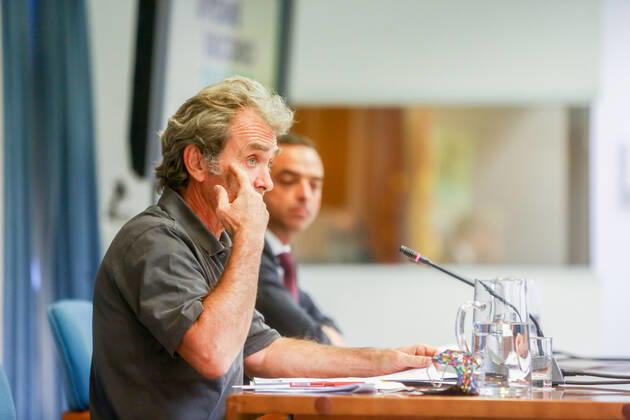 The director of the Center for Coordination of Alerts and Health Emergencies, Fernando Simon, during a conference to report on the Covid-19 pandemic, July 12, 2021, at the Ministry of Health, Madrid, (Spain). At the conference, Fernando Simon has reported that the incidence has risen this Monday to 368 cases in 14 days, and in the case of unvaccinated and aged below 30 years stands at 800. HEALTH;COVID-19;PANDEMIC;FERNANDO SIMON LagenciaEP PRESS R.Rubio.POOL 07 12 2021 Madrid, (Spain) Madrid, (Spain) Spain Copyright: xLagenciaEPxPRESS R.Rubio.POOLx 3840407