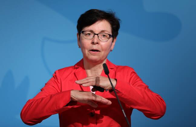 News Bilder des Tages Regierungsmedienkonferenz 20.07.2021 , Erfurt , Haus Dacheröden , Regierungsmedienkonferenz zum Haushalt 2022 im Bild Finanzministerin Heike Taubert (SPD)