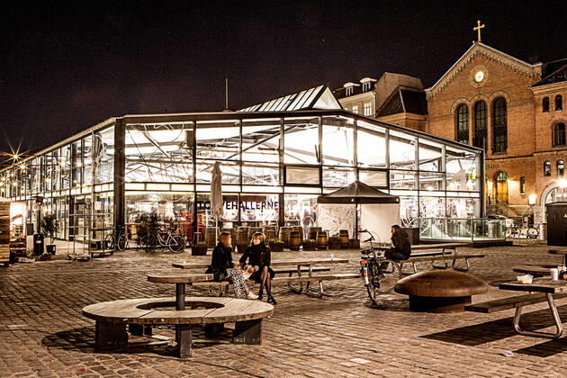 Torvehallerne, Copenhagen, Denmark Torvehallerne is the biggest food market located in central Copenhagen. You find more than 60 stands that sell fresh meat, fish and vegetables as you find small places where you can have a quick bite. Copenhagen Denmark Copyright: xGonzalesxPhoto JonasxKjaerx