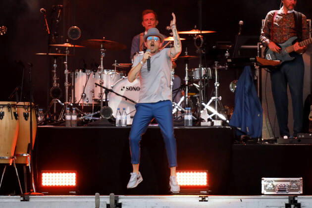 Bilder des Jahres 2021, Entertainment 07 Juli Entertainment Themen der Woche KW30 Jan Delay live beim Strandkorb Open Air im Sparkassenpark Mönchengladbach. Mönchengladbach, 26.07.2021