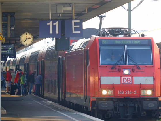 Bahnreise mit der DB von Hannover HBF aus. Bahnreise