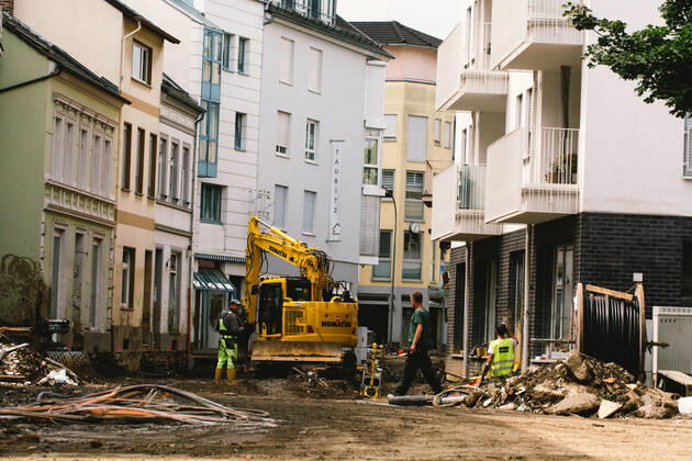 Aftermath In Bad Neuenahr-Ahrweiler reconstruction is going on in Bad Neuenahr-Ahrweiler, Germany on August 4, 2021 as two weeks after flood disaster Bad Neuenahr Germany tang-notitle210804_npKeE  Copyright: xYingxTangx