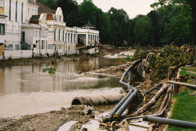 Aftermath In Bad Neuenahr-Ahrweiler Flooded scene is seen along the Ahr river in Bad Neuenahr-Ahrweiler, Germany on August 4, 2021 as two weeks after flood disaster Bad Neuenahr Germany tang-notitle210804_npQmj Copyright: xYingxTangx