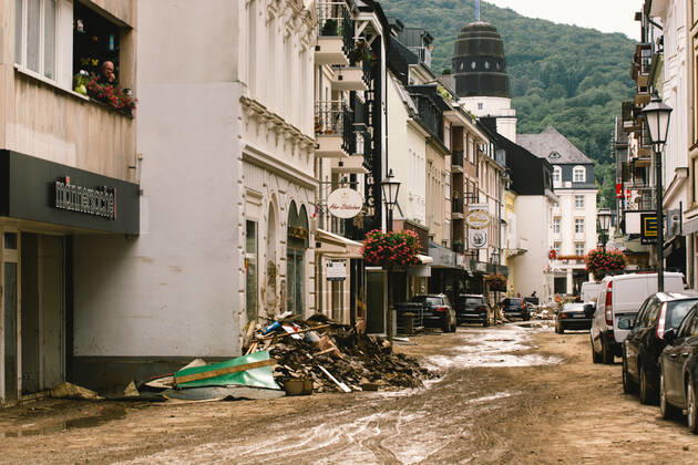 Aftermath In Bad Neuenahr-Ahrweiler reconstruction is going on in Bad Neuenahr-Ahrweiler, Germany on August 4, 2021 as two weeks after flood disaster Bad Neuenahr Germany tang-notitle210804_npNck  Copyright: xYingxTangx