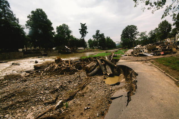 Aftermath In Bad Neuenahr-Ahrweiler flooded scene is seen along the Ahr river in Bad Neuenahr-Ahrweiler, Germany on August 4, 2021 as two weeks after flood disaster Bad Neuenahr Germany tang-notitle210804_np6Rm Copyright: xYingxTangx