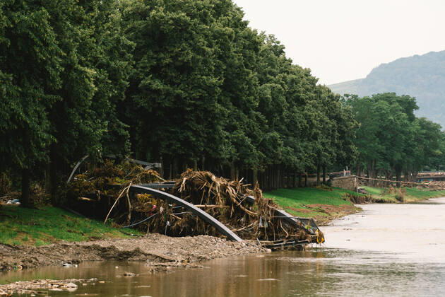 Aftermath In Bad Neuenahr-Ahrweiler flooded scene is seen along the Ahr river in Bad Neuenahr-Ahrweiler, Germany on August 4, 2021 as two weeks after flood disaster Bad Neuenahr Germany tang-notitle210804_npYAq  Copyright: xYingxTangx