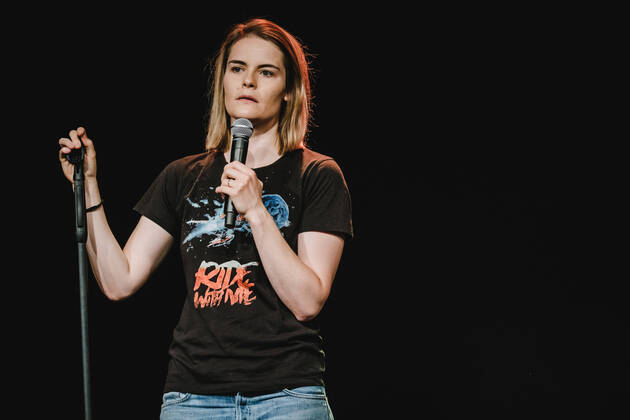 Hazel Brugger Bern, Switzerland. 14th, August 2021. The Swiss-German comedian Hazel Brugger performs a live stand-up comedy show at Bierh?beli in Bern. Bern Switzerland Copyright: xGonzalesxPhoto TilmanxJentzschx