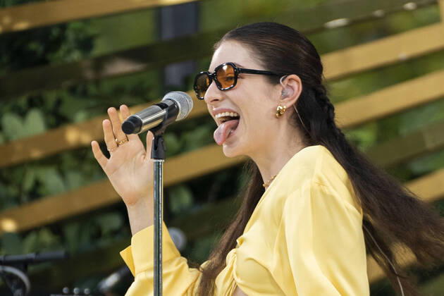 Bilder des Jahres 2021, Entertainment 08 August Entertainment Themen der Woche KW33 Entertainment Bilder des Tages Lorde performs on the Good Morning America Show at the Rumsey Playfield SummerStage in Central Park in New York City on Friday, August 20, 2021.  NYP20210820214 COREYxSIPKIN